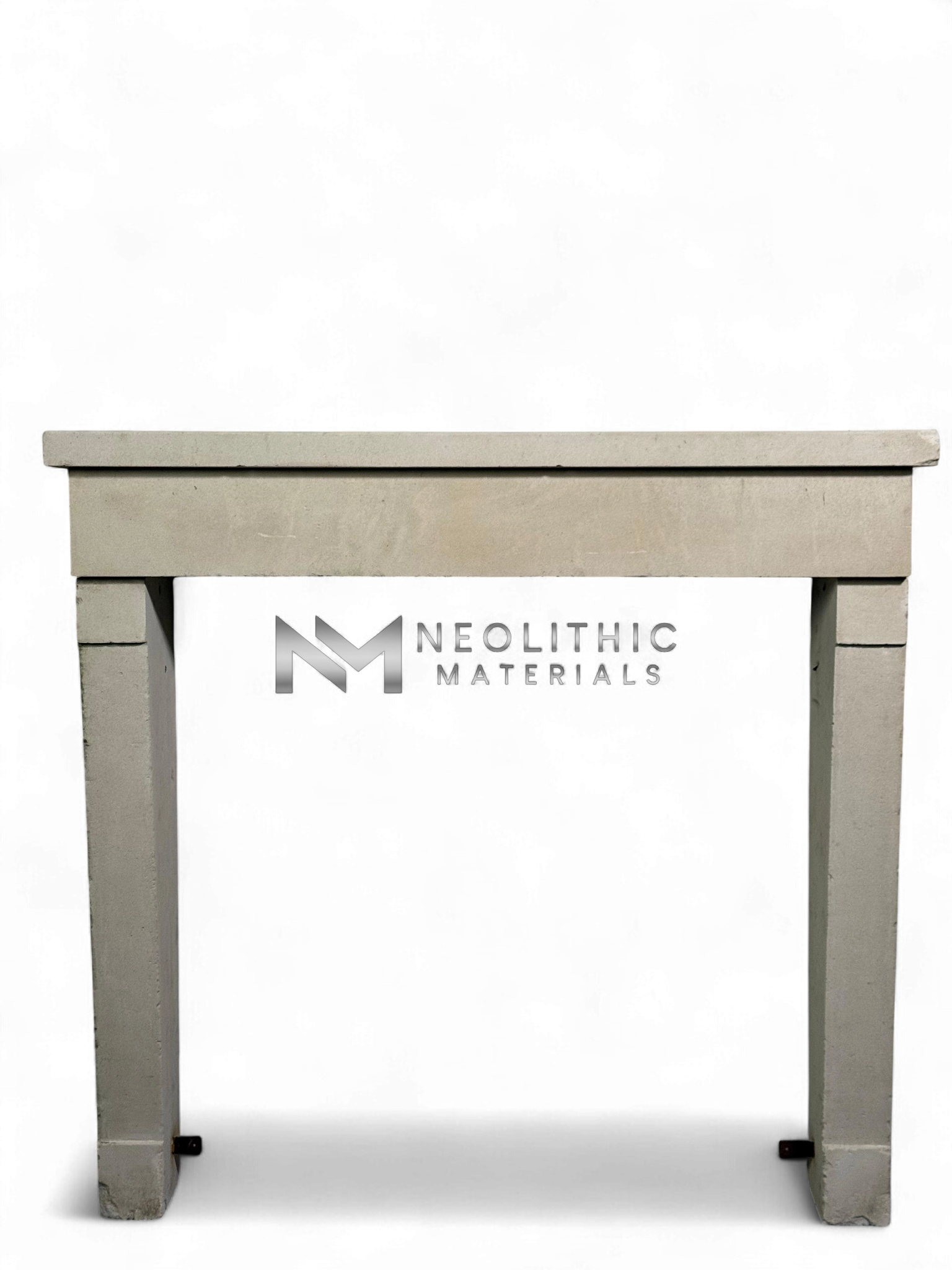 French Antique 19th Century Limestone Fireplace